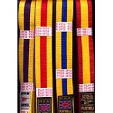 Belts: Coloured striped belts